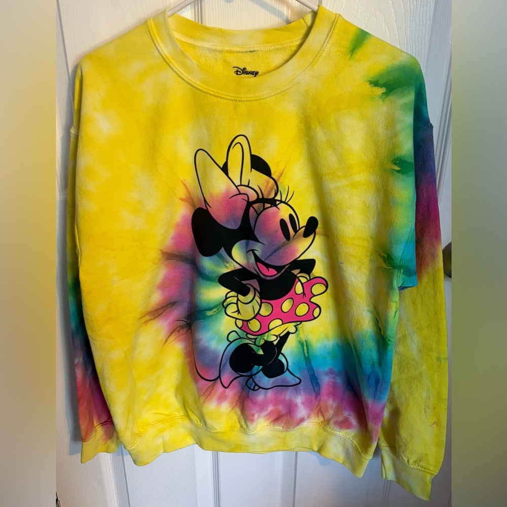 Disney Minnie Mouse Tie Dye Sweatshirt, Size XXL New